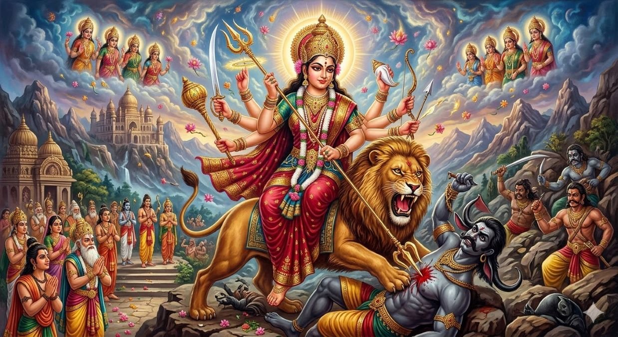 सप्तश्लोकी दुर्गा – संपूर्ण दुर्गा सप्तशती का सार | सात दिव्य श्लोक, अर्थ और लाभ