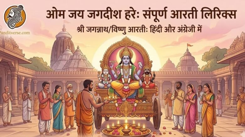 ओम जय जगदीश हरे: संपूर्ण आरती लिरिक्स (Hindi & English)